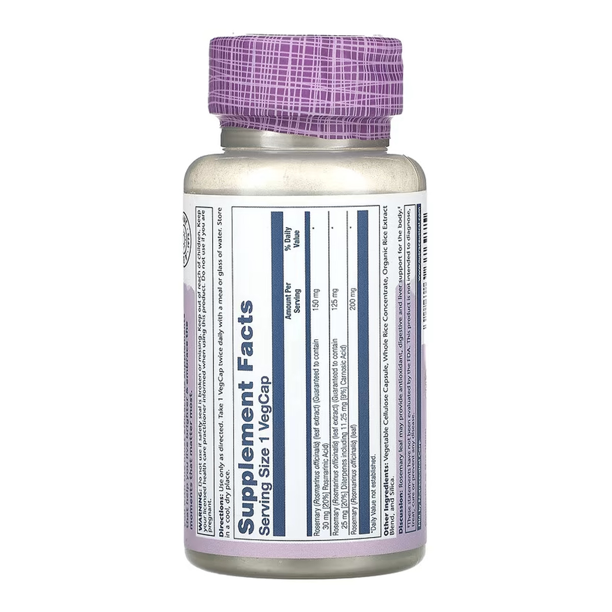 Rosemary 275mg - 45 vcaps. Фото 2