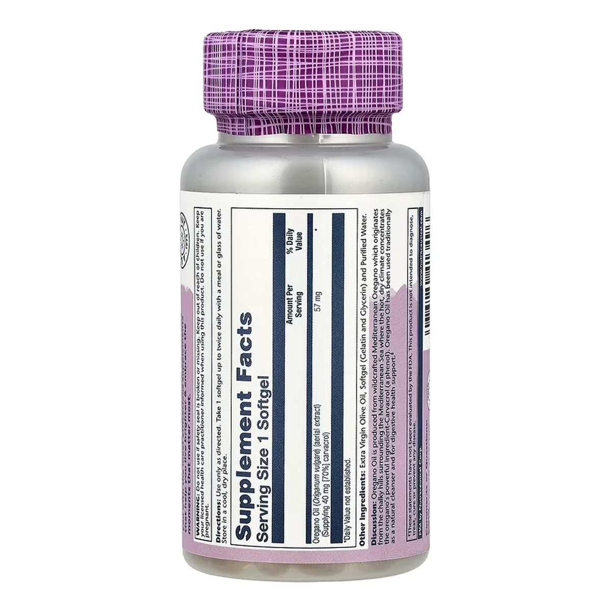 Oregano Oil 70% Carvacrol - 60 softgels. Фото 2