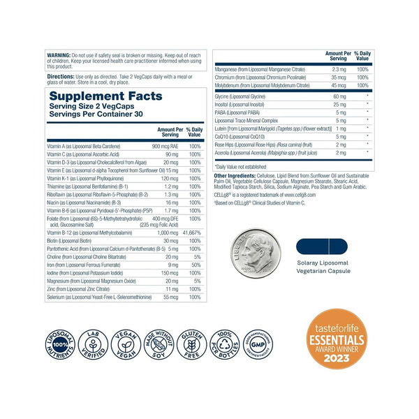 Liposomal Multivitamin Universal - 60 vcaps. Фото 2