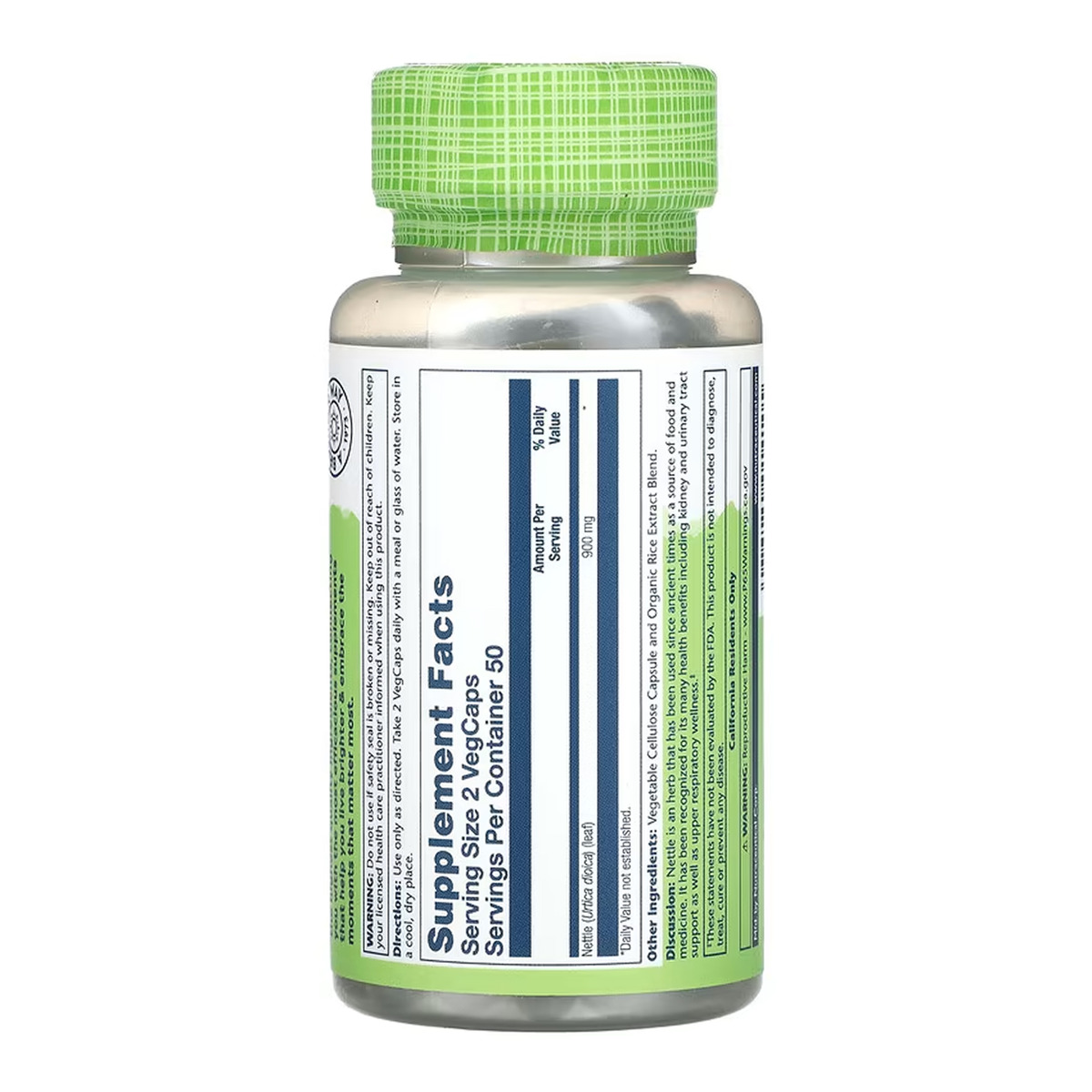 Nettle Leaf 450mg - 100 vcaps. Фото 2