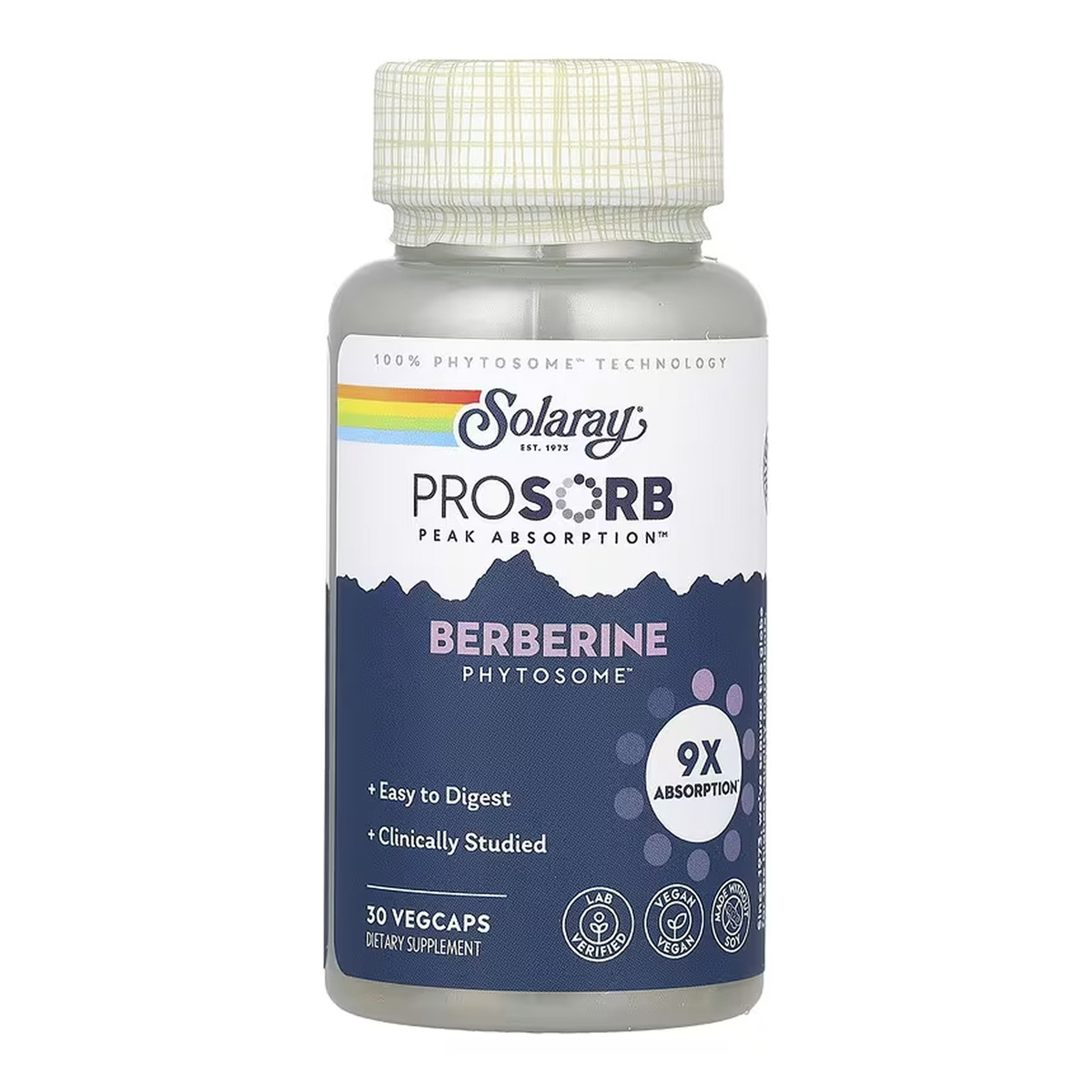 Prossorb Berberine 9x - 30 vcaps. Фото 3