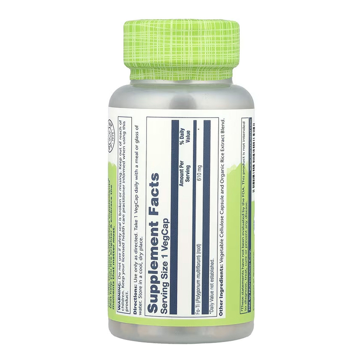 Fo-Ti He-Shou-Wu 610mg - 100 vcaps. Фото 2