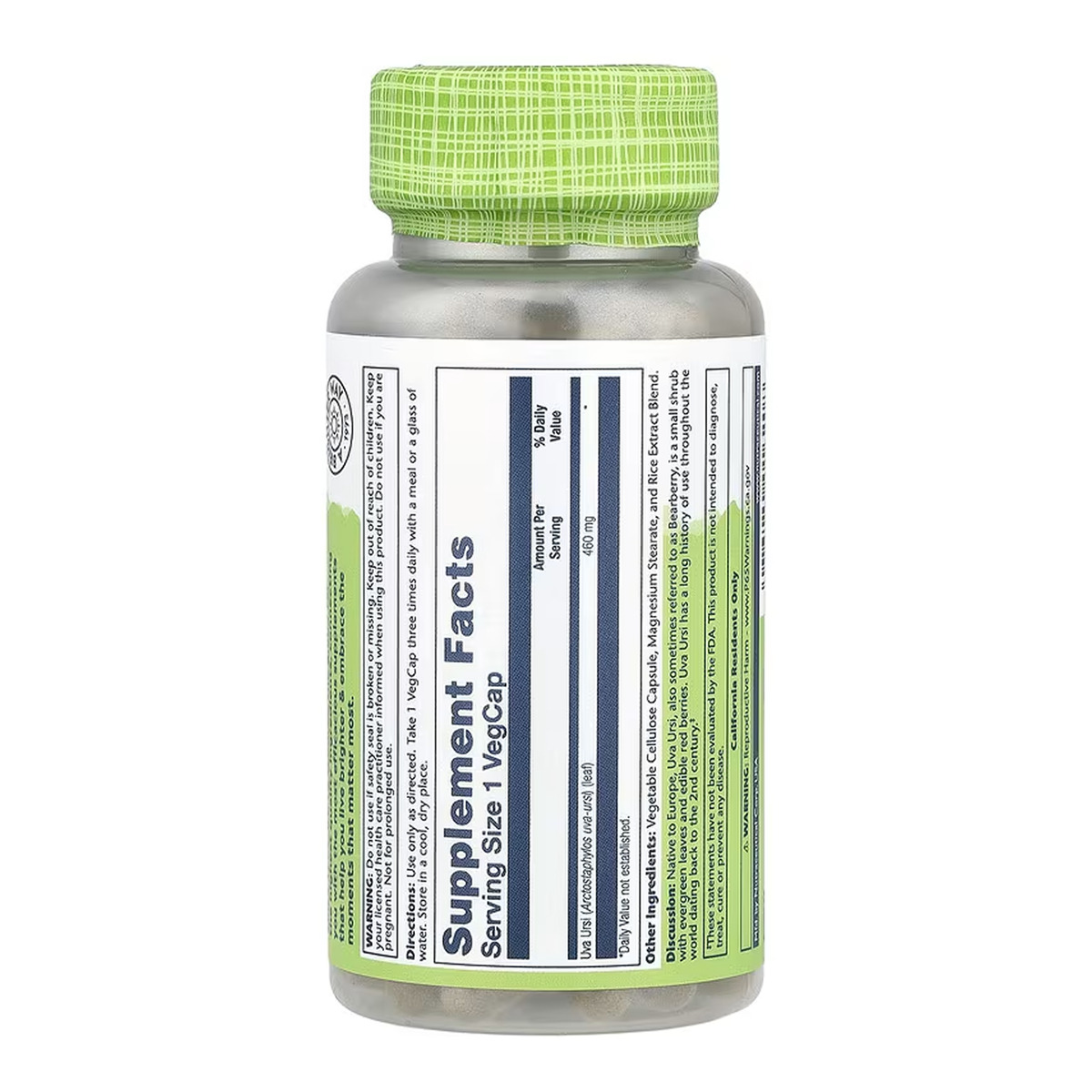 Uva Ursi 460mg - 100 vcaps. Фото 2