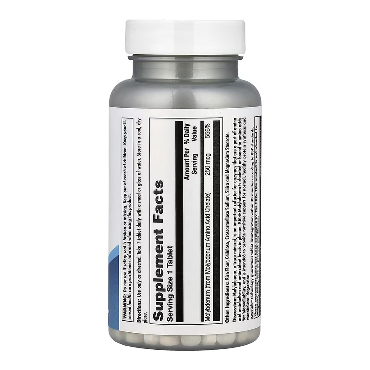 Molybdenum Amino Acid Chelate 250 mcg - 100 tabs. Фото 2