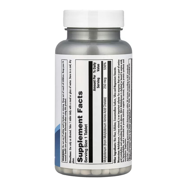Molybdenum Amino Acid Chelate 250 mcg - 100 tabs. Фото 2