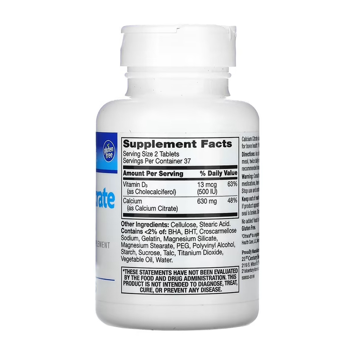 Calcium Citrate + D3 - 75 tabs. Фото 2
