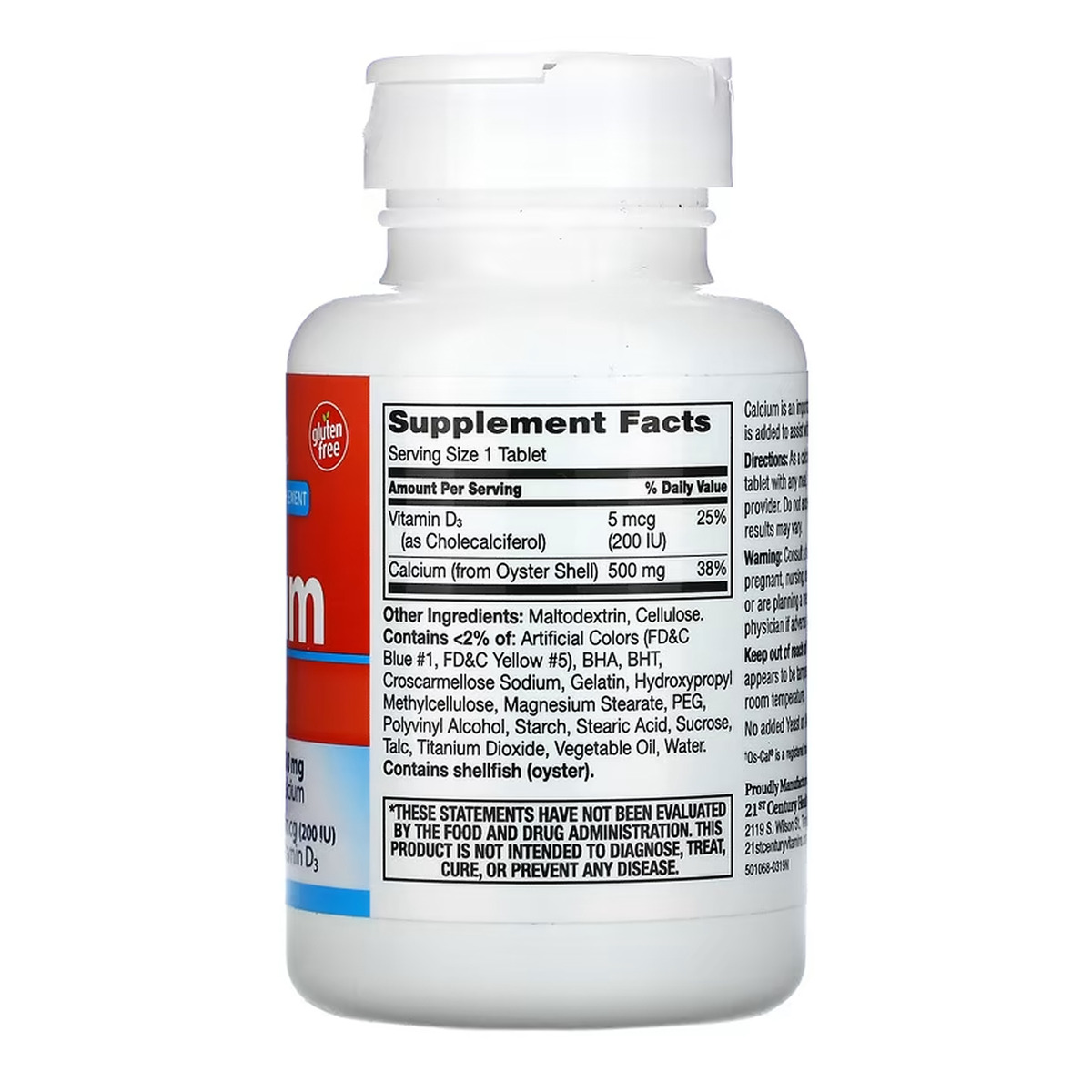 Calcium 500 mg + D3 - 90 tabs. Фото 2