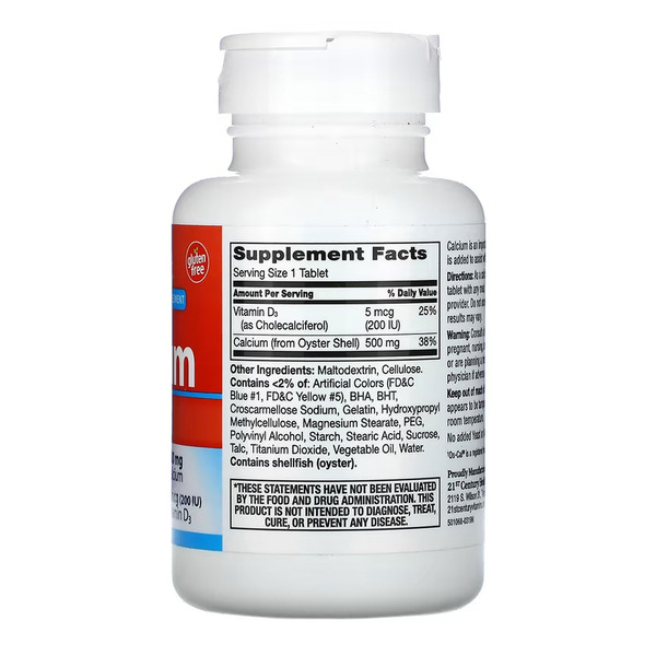 Calcium 500 mg + D3 - 90 tabs. Фото 2
