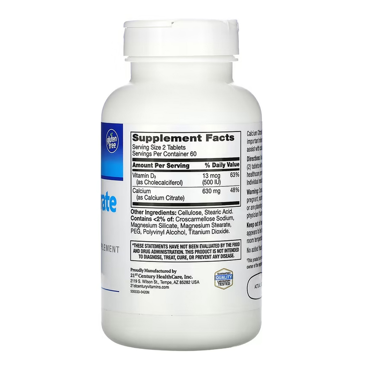 Calcium Citrate + D3 Max - 120 tabs. Фото 2