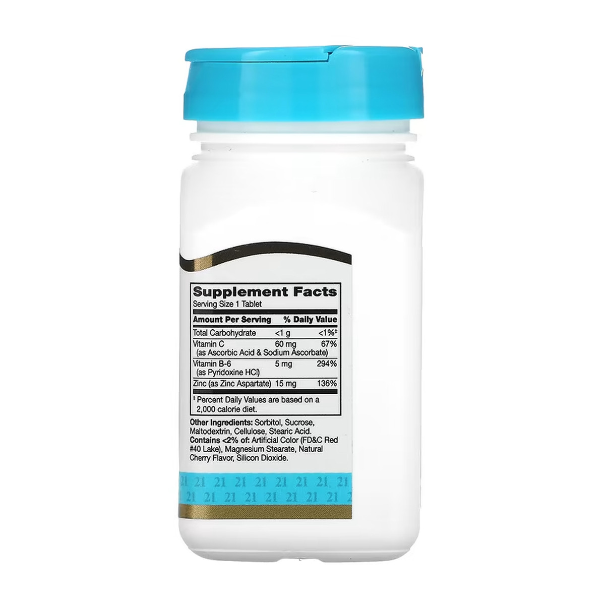 Zinc Plus Vitamins C & B-6 - 90 tabs Cherry. Фото 2