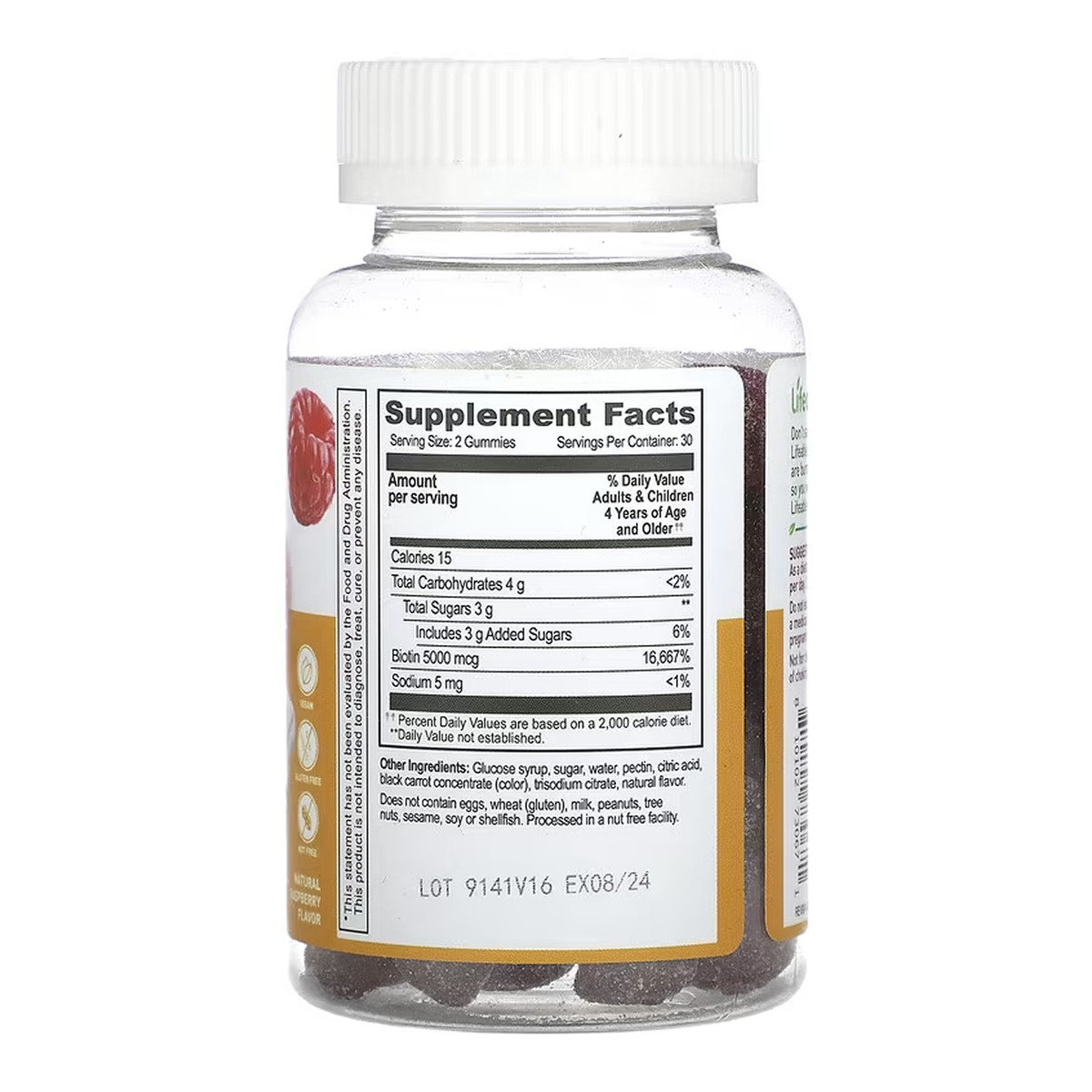 Biotin 5,000 mcg Kids - 60 gummies. Фото 2