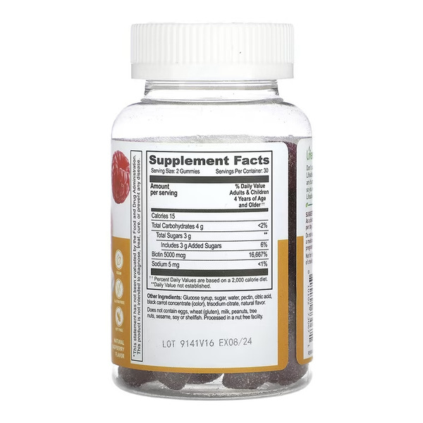 Biotin 5,000 mcg Kids - 60 gummies. Фото 2