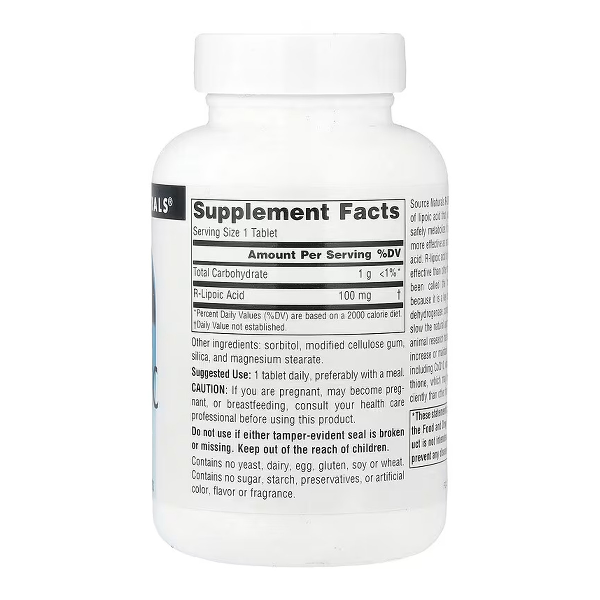 R-Lipoic Acid 100 mg - 120 tabs. Фото 2