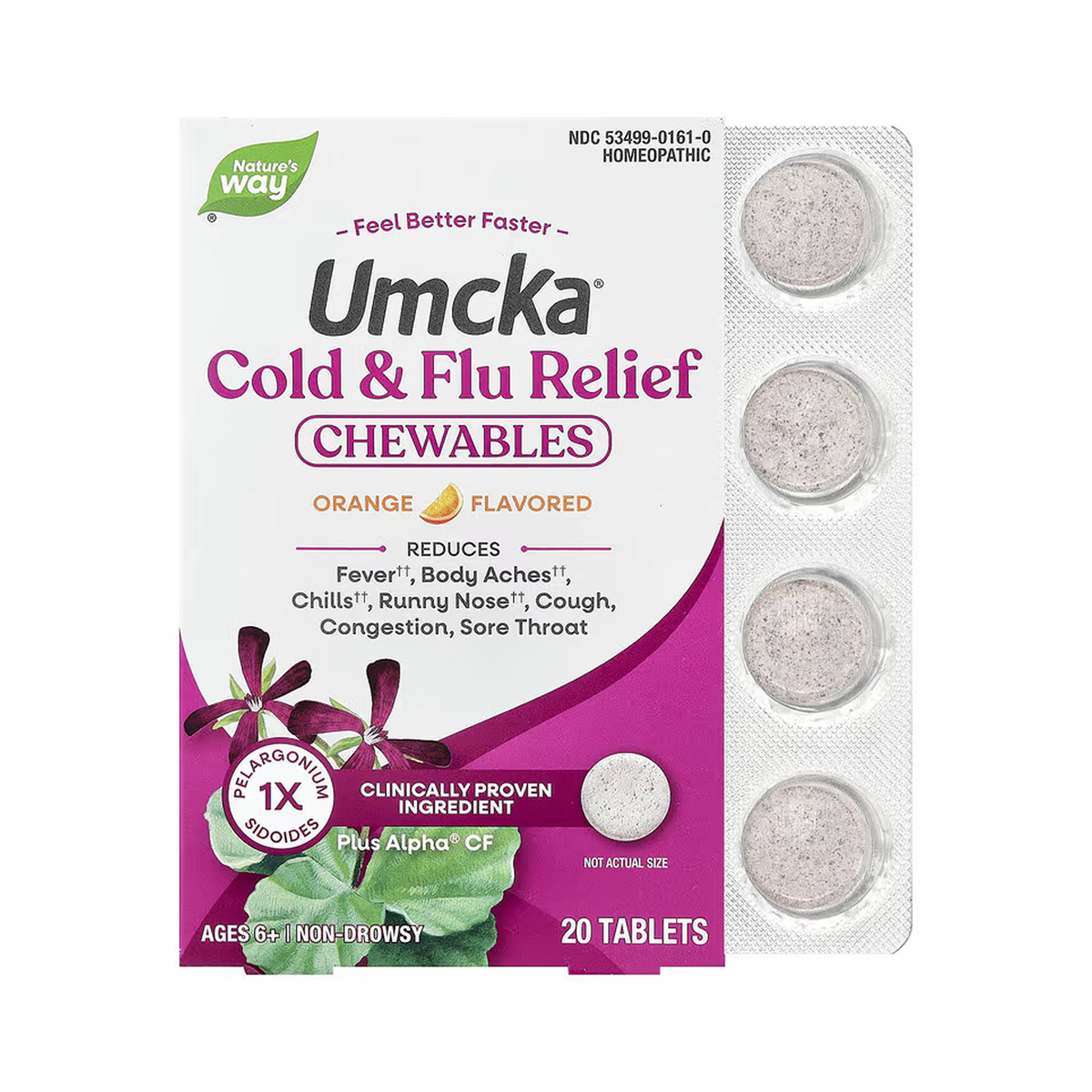 Cold + Flu Relief - 20 tabs Orange