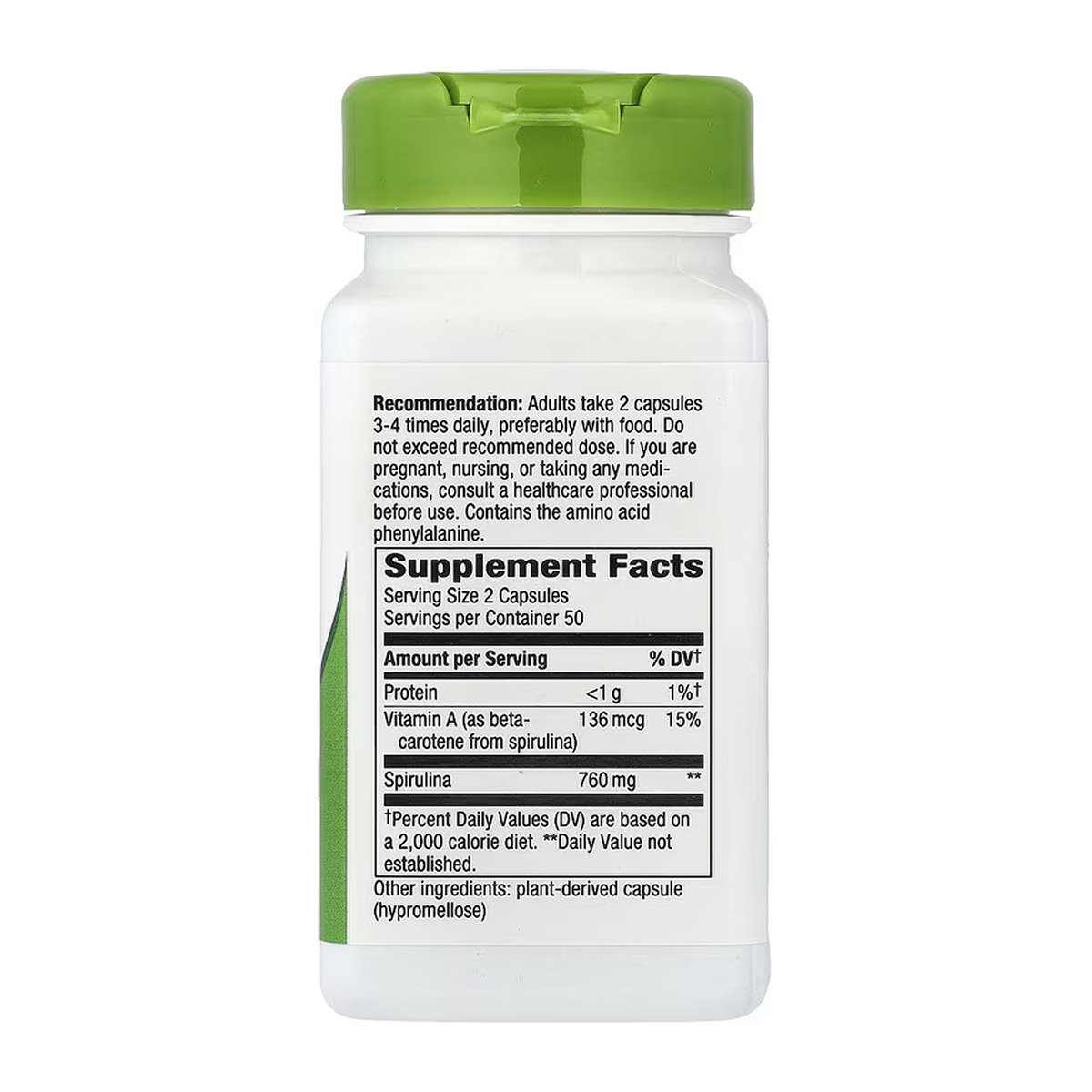 Spirulina Micro-Algae - 100 vcaps. Фото 2