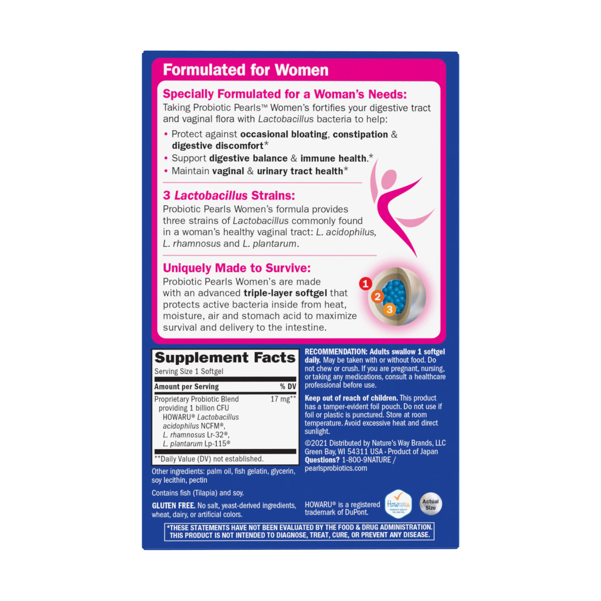 Probiotic Pearls Women's - 30 softgels. Фото 2