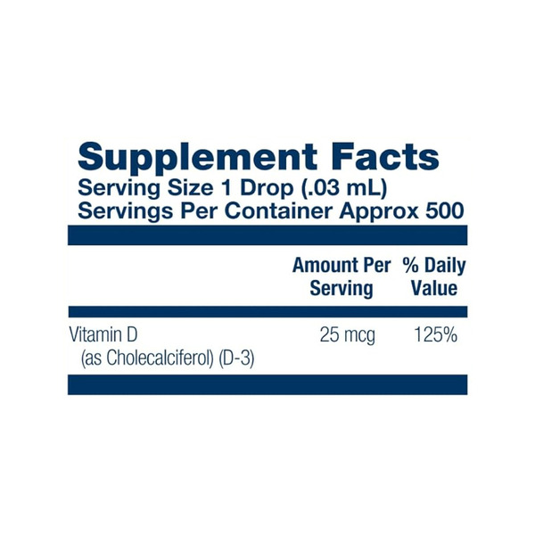 Vitamin D-3 25mcg - 14.8 ml. Фото 2