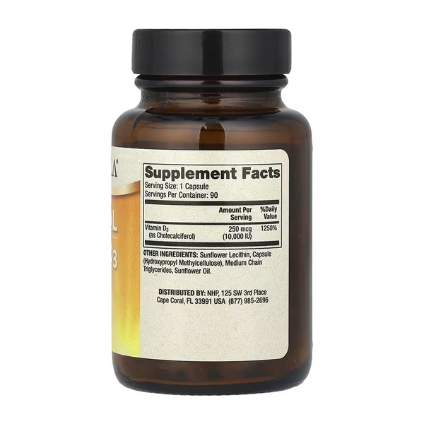 Liposomal Vitamin D3 10000 IU - 90 caps. Фото 2