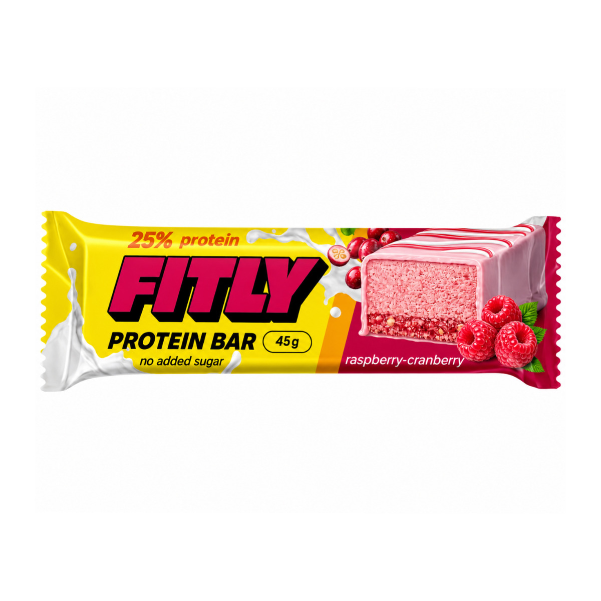 Protein Bar - 12x45g Raspberry Cranberry
