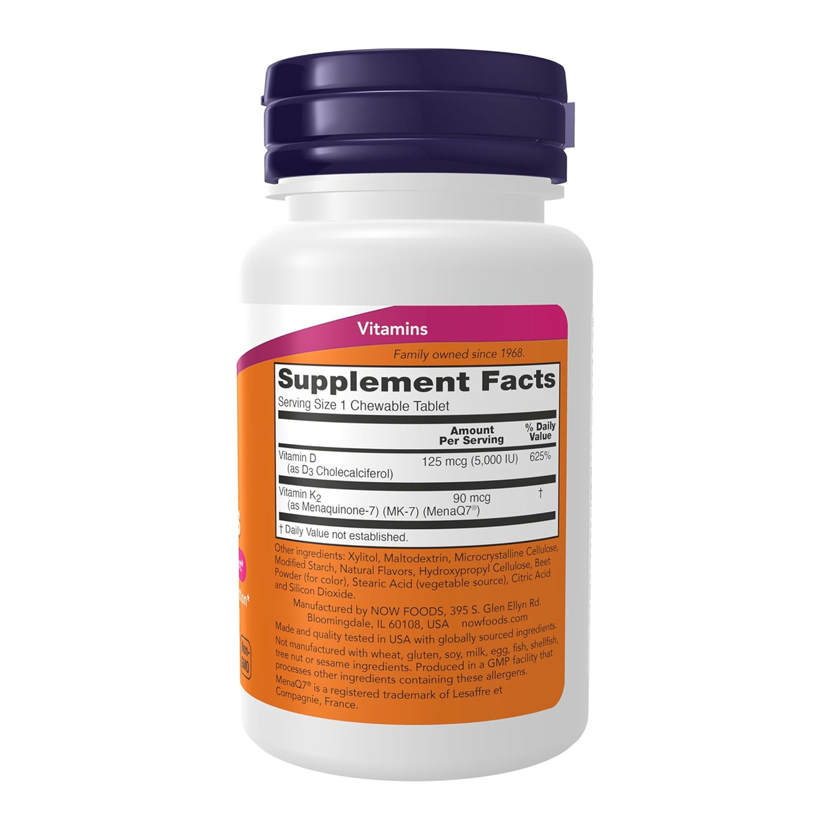 D3 + K2 Chewables - 90 tabs. Фото 2