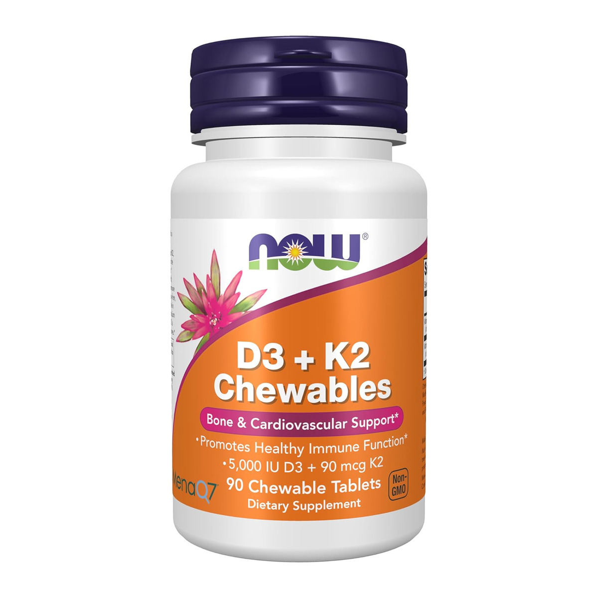 D3 + K2 Chewables - 90 tabs