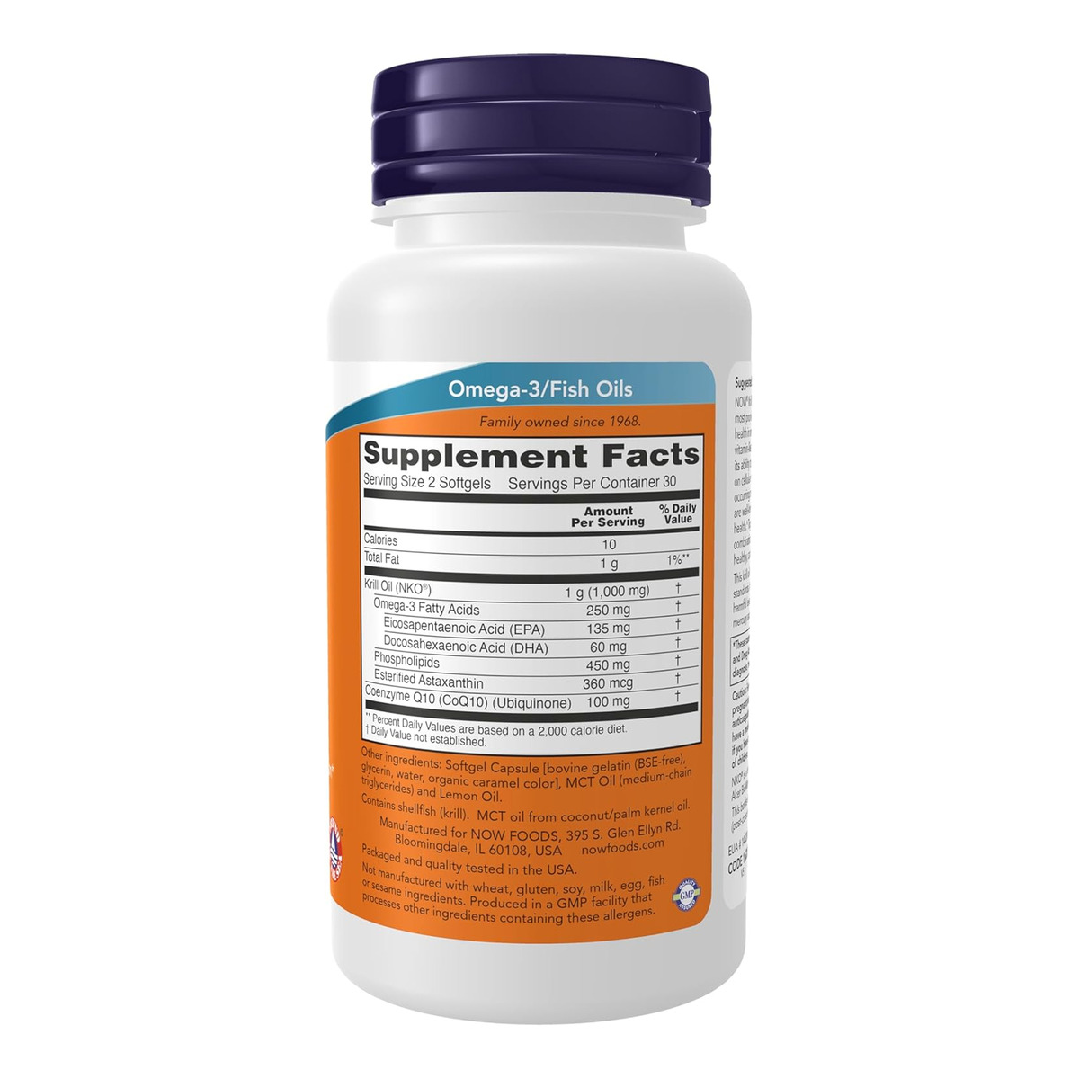 Krill & CoQ10 - 60 softgels. Фото 2