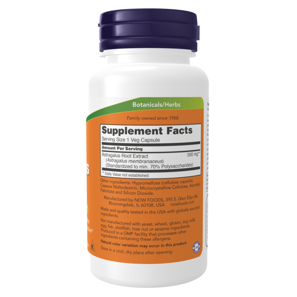 Astragalus Extract 500mg - 90vcaps. Фото 2