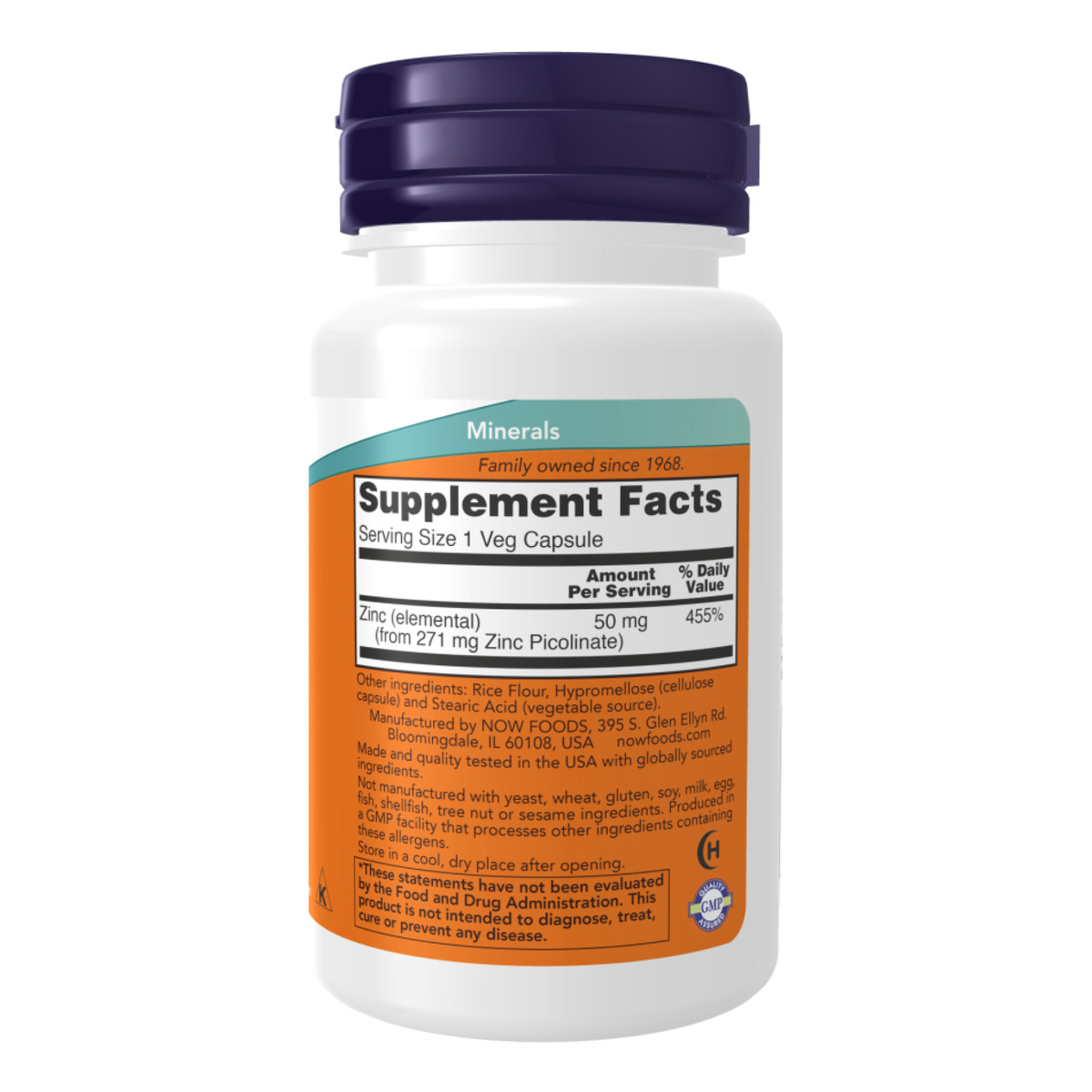 Zinc Picolinate 50mg - 120 vcaps. Фото 2