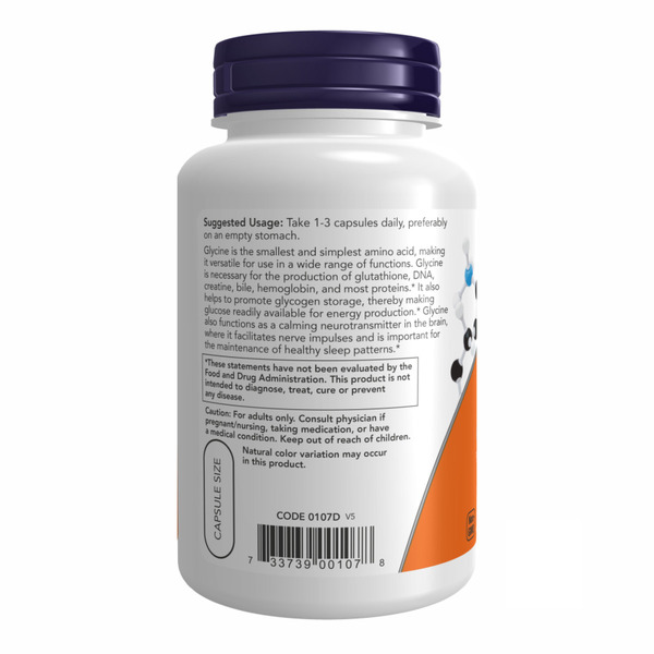 Glycine 1000mg - 100 vcaps. Фото 3