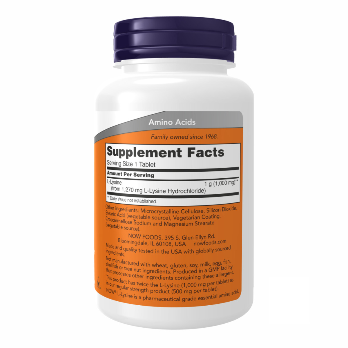 L-Lysine 1000mg - 250 tabs. Фото 2