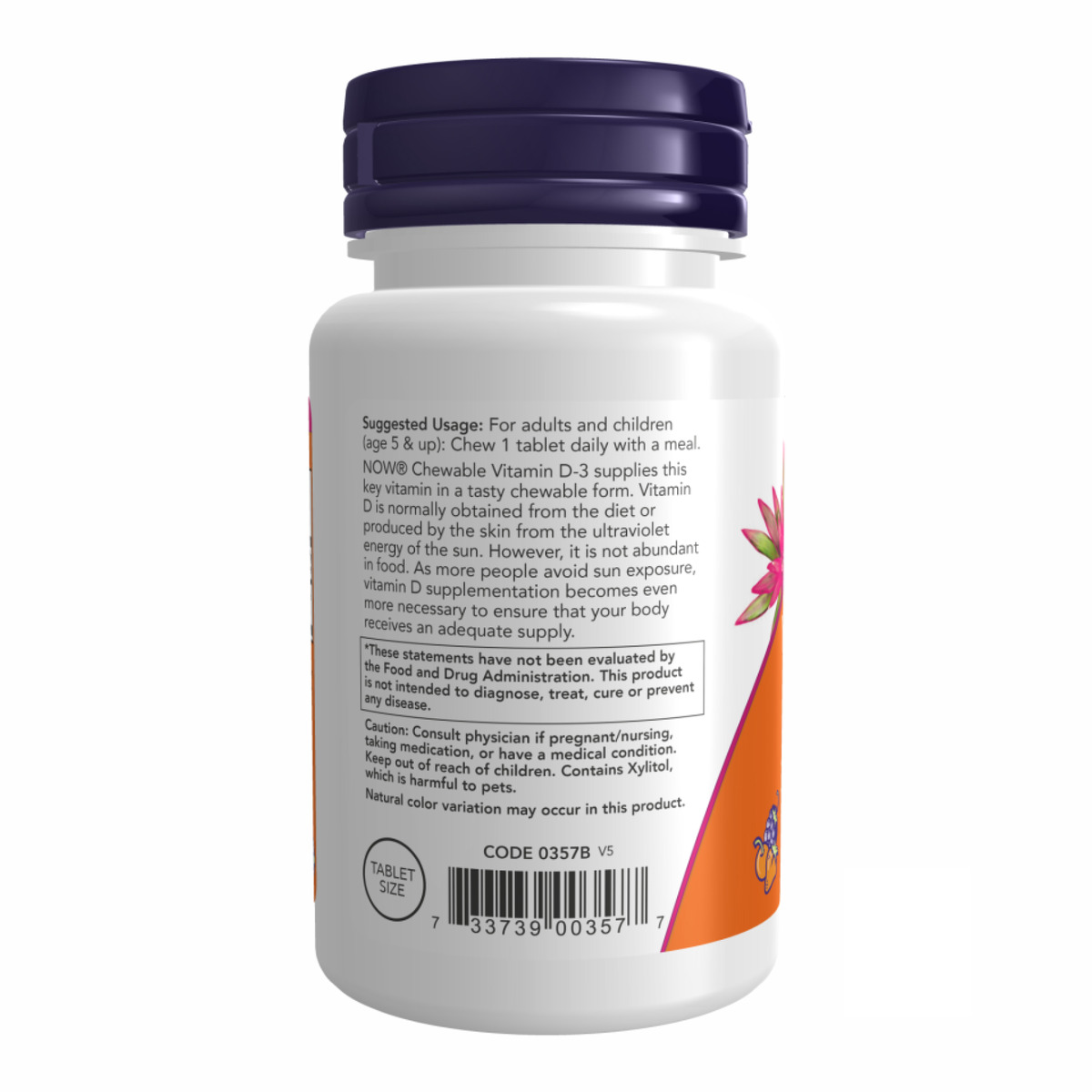 VIT D-3 1000 IU Chewable Fruity - 180 loz. Фото 3