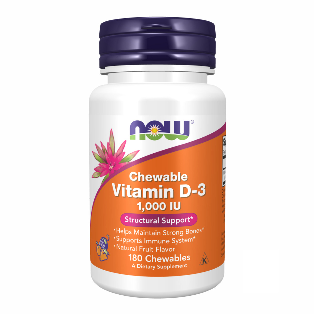 VIT D-3 1000 IU Chewable Fruity - 180 loz