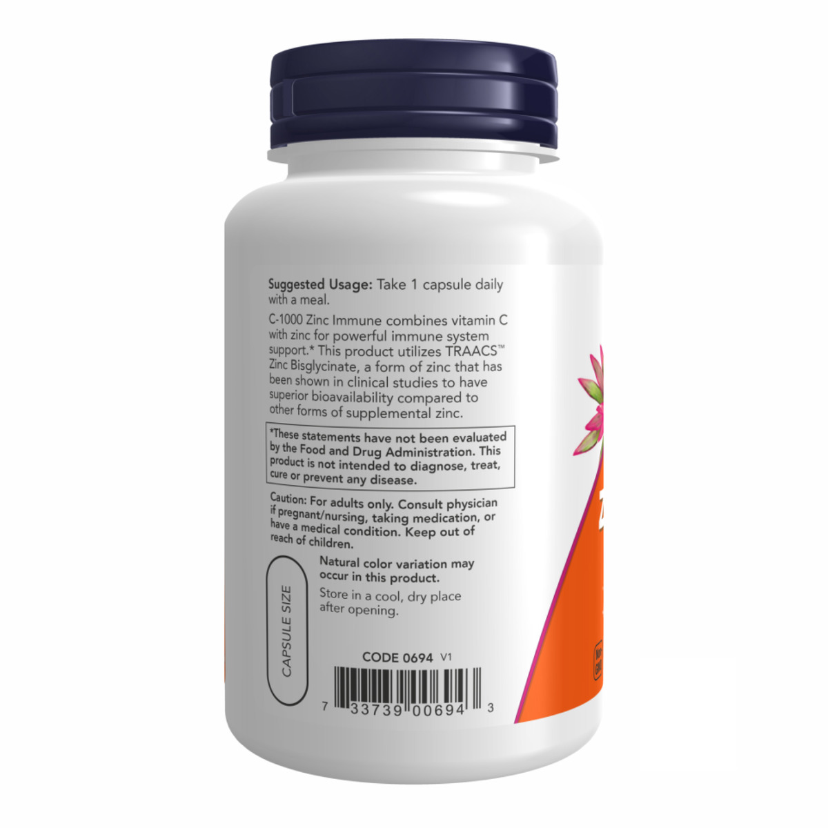 C-1000 Zinc Immune - 90 vcaps. Фото 3