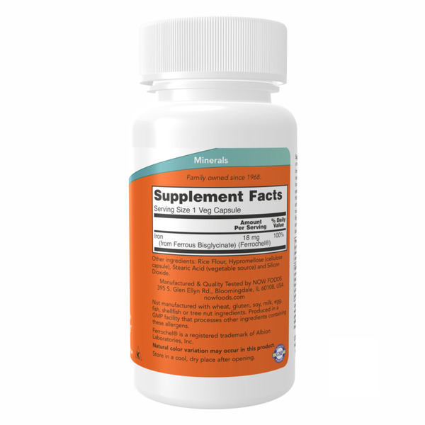 Iron 18mg Ferrochel - 120 vcaps. Фото 2