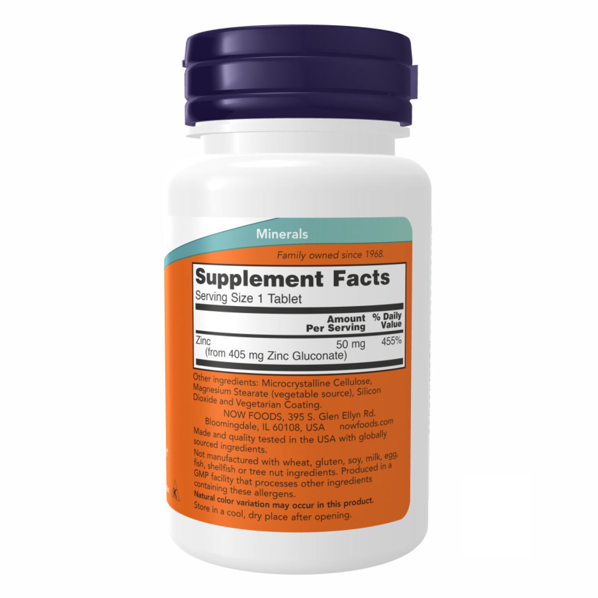 Zinc Gluconate 50 mg - 250 tabs. Фото 2