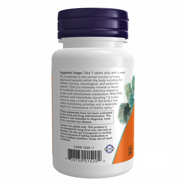 Zinc Gluconate 50 mg - 250 tabs. Фото 3