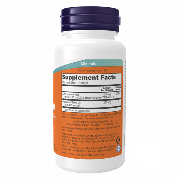 Zinc Glycinate 30mg - 120 sgels. Фото 2
