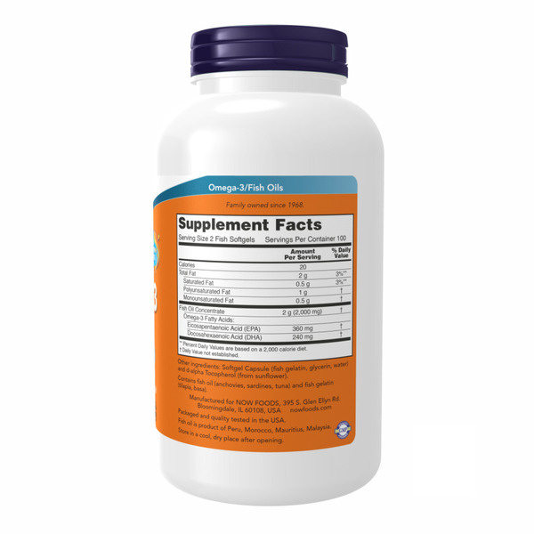 Omega-3 FO 1000mg 180/120 Fish Gelatin - 200 sgels. Фото 2