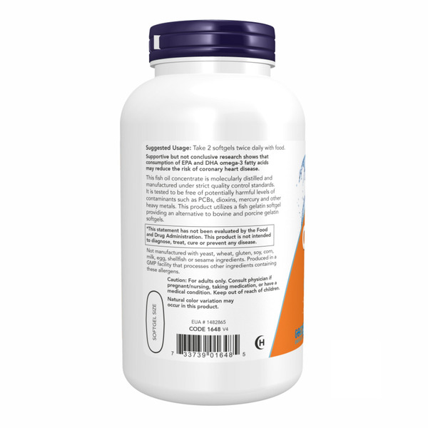 Omega-3 FO 1000mg 180/120 Fish Gelatin - 200 sgels. Фото 3
