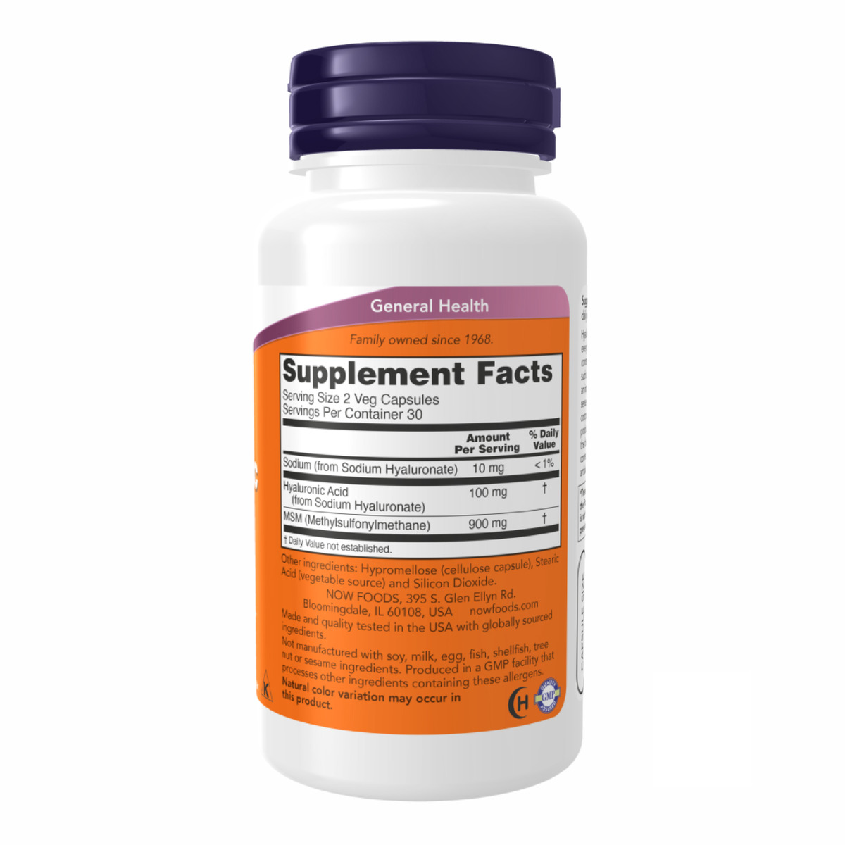 Hyaluronic Acid 50 mg - 60vcaps. Фото 2