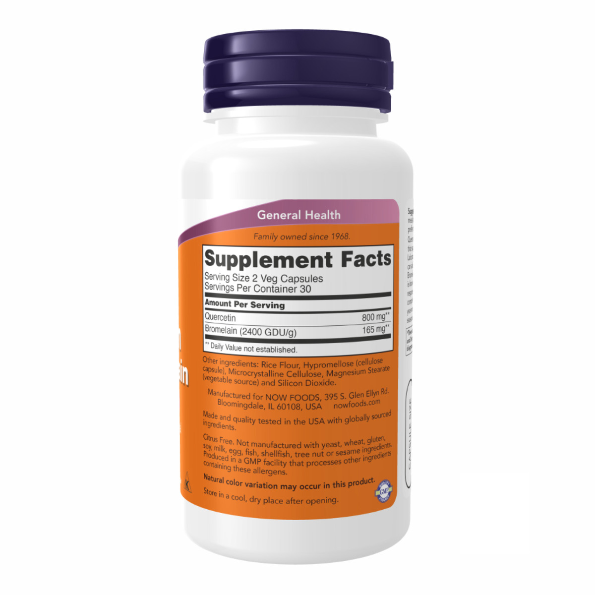 Quercetin with Bromelain - 120 vcaps. Фото 2