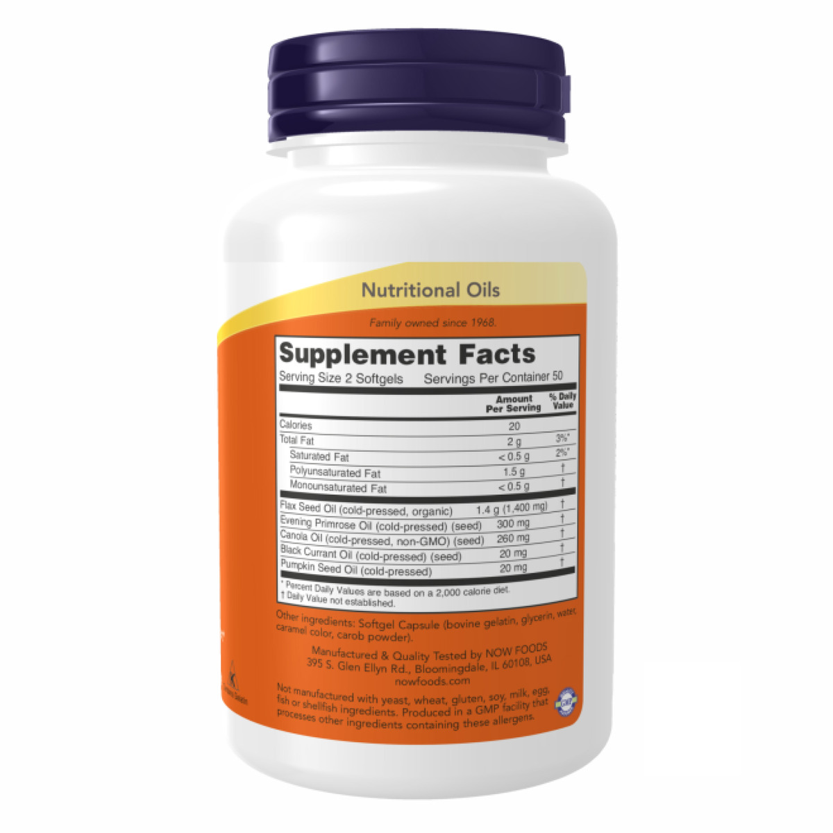 Omega 3-6-9 1000 mg - 250 Softgels. Фото 2