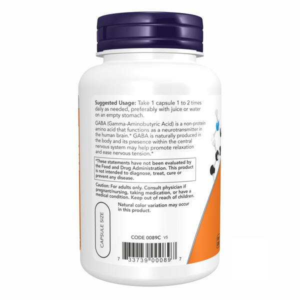 GABA 750 mg - 200 vcaps. Фото 3