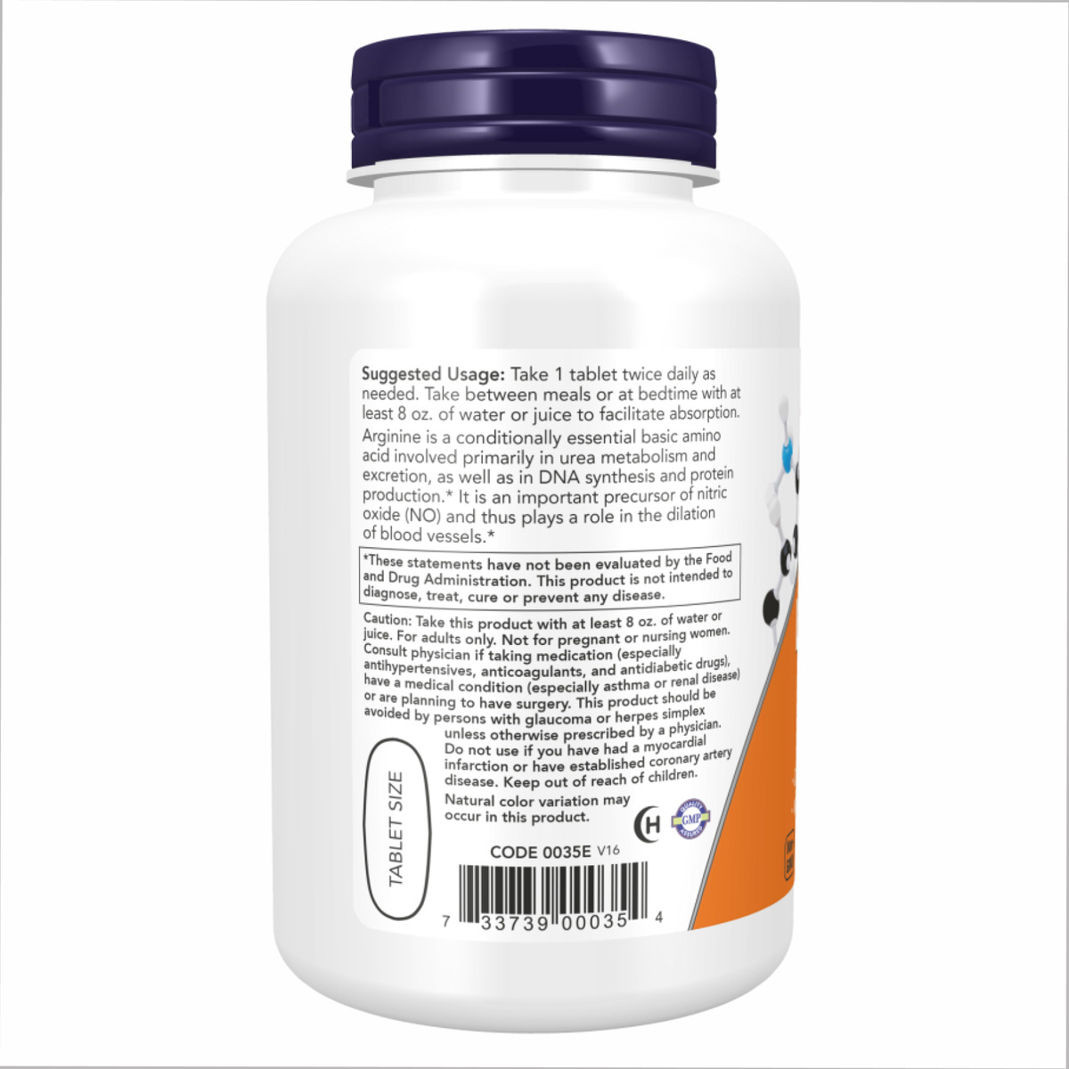 L-Arginine 1000mg - 120 tabs. Фото 3