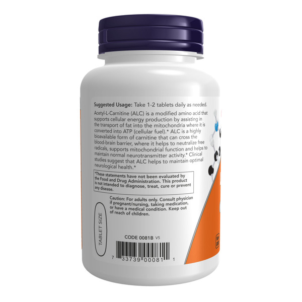 Acetyl L-Carnitine 750mg - 90 tabs. Фото 3