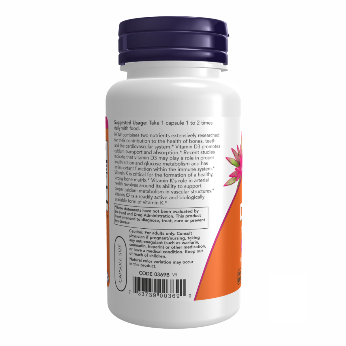 VIT D-3 & K2 1000 IU - 120 vcaps. Фото 3