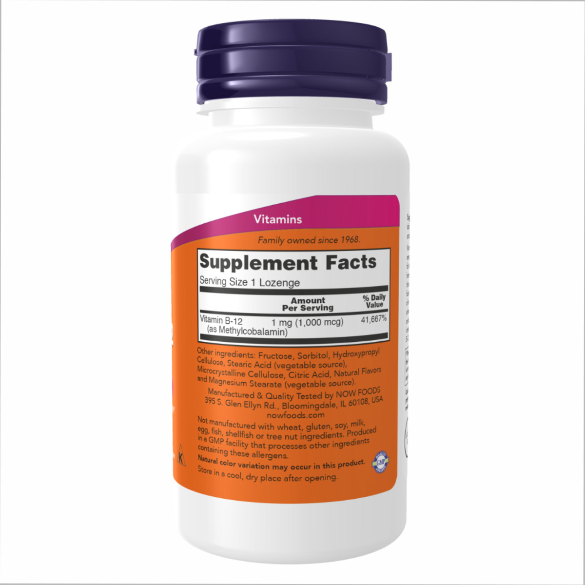 Methyl B-12 1000mcg - 100 lozenges. Фото 2