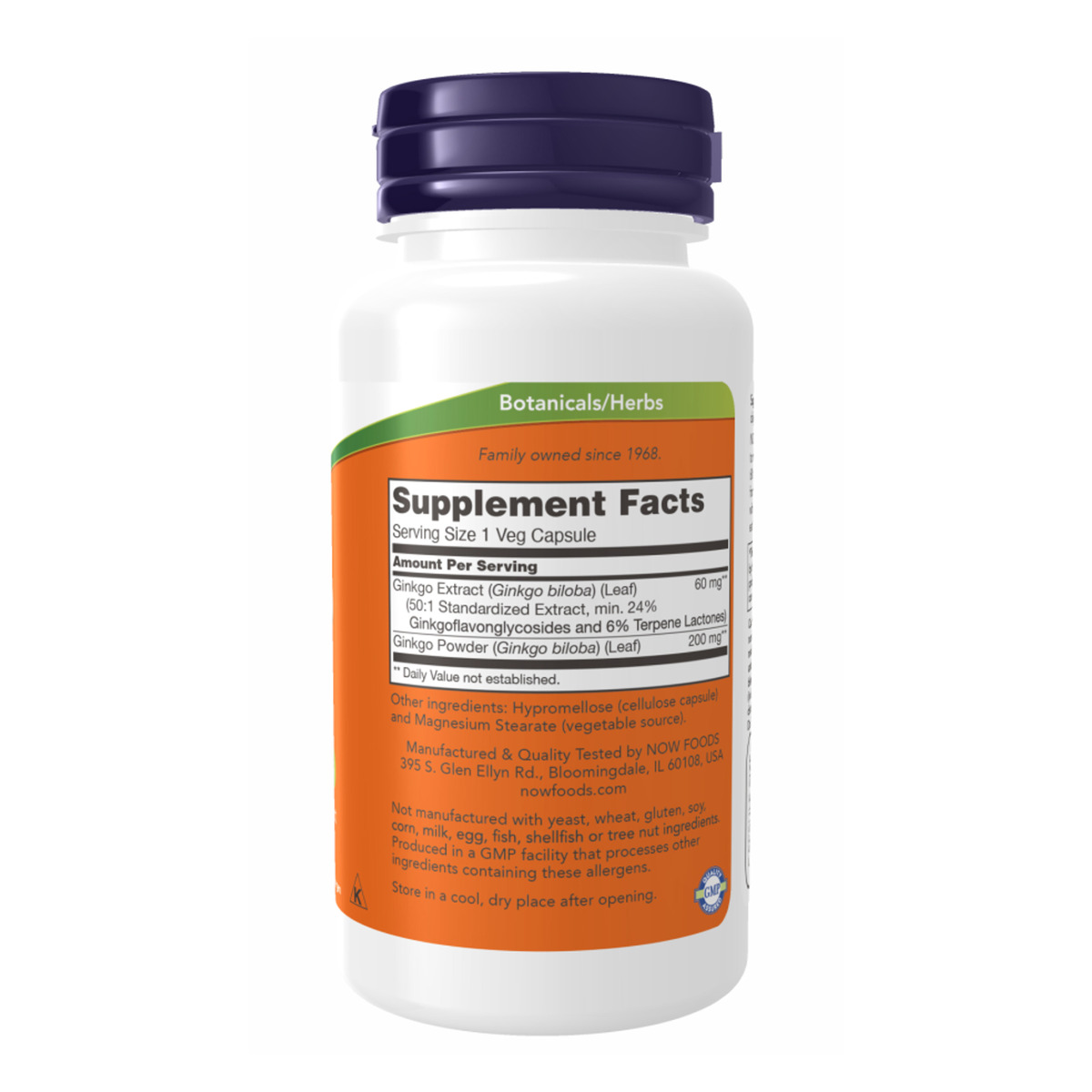 Ginkgo Biloba 60 mg - 120 vcaps. Фото 2