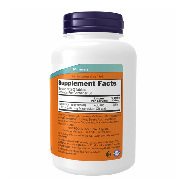 Magnesium Citrate 200mg - 250 tabs. Фото 2