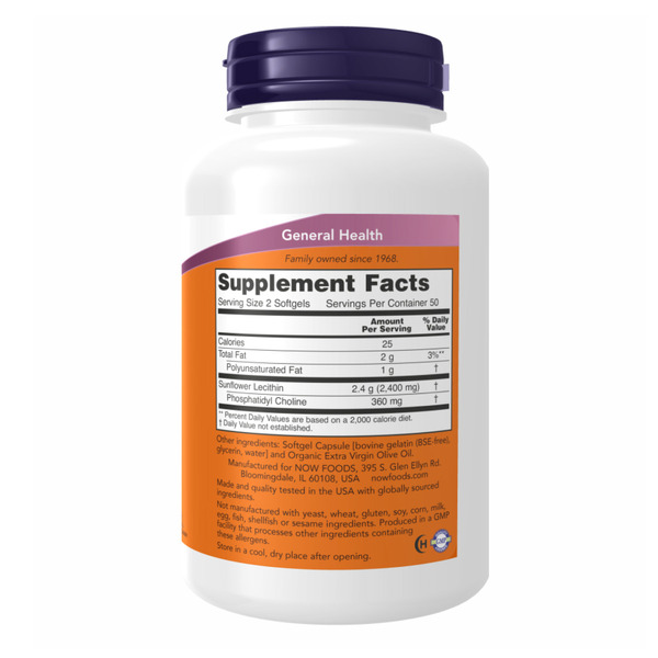 Sunflower Lecithin 1200mg - 200 sgels. Фото 2